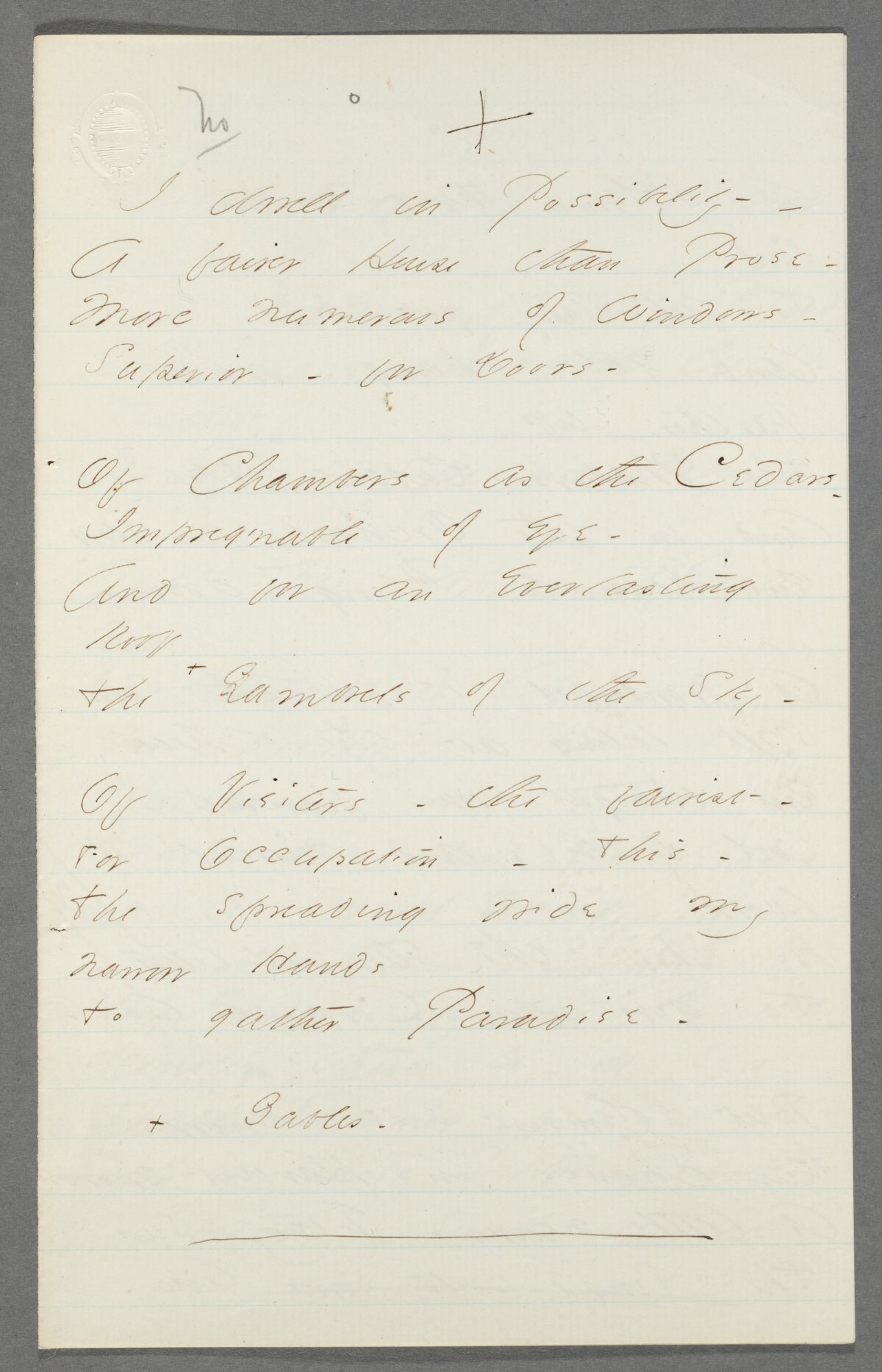 i dwell in possibility